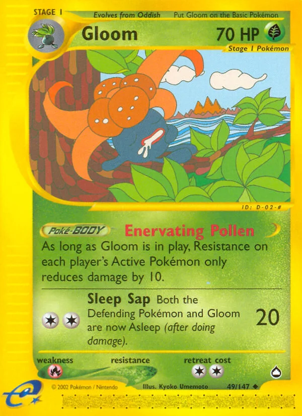 Gloom Pokemon card