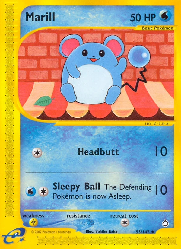 Marill Pokemon card