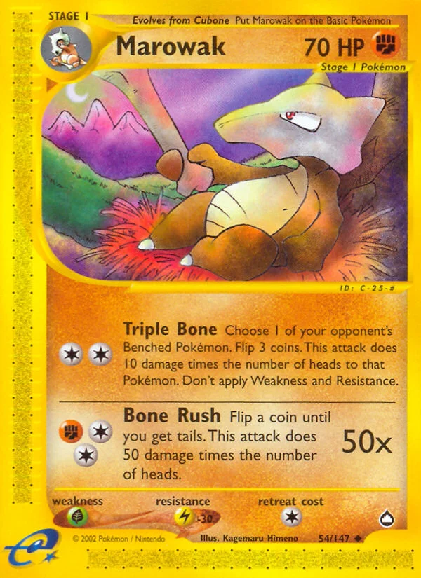 Marowak Pokemon card