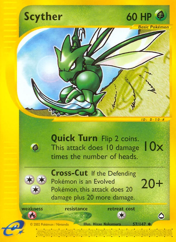Scyther Pokemon card