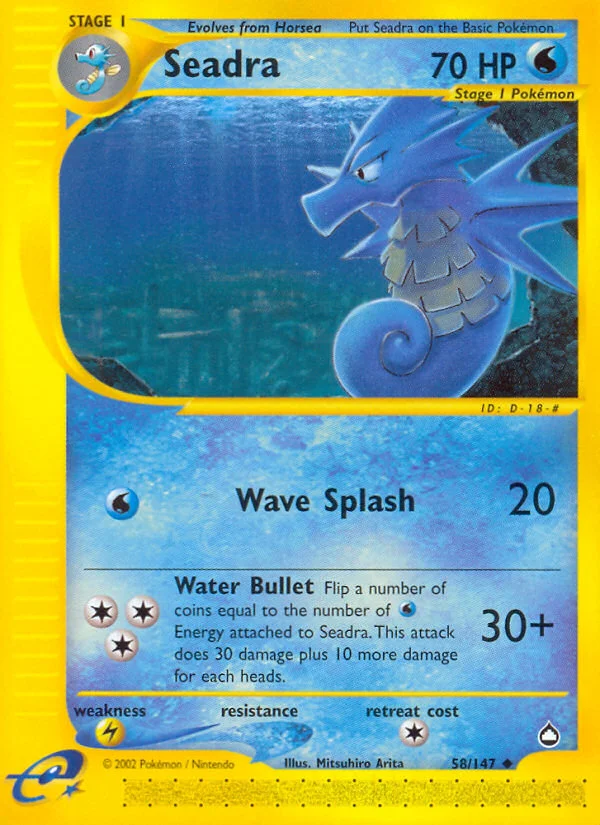 Seadra Pokemon card