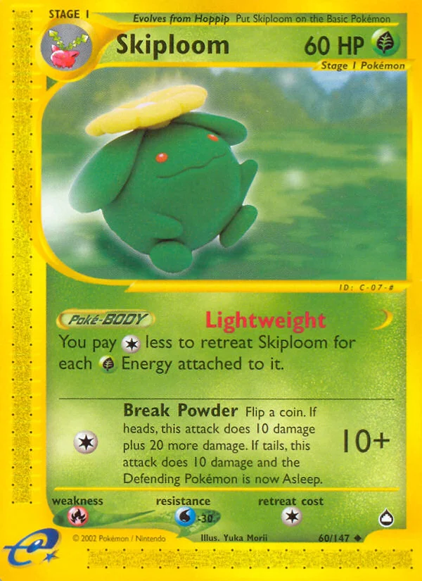 Skiploom Pokemon card