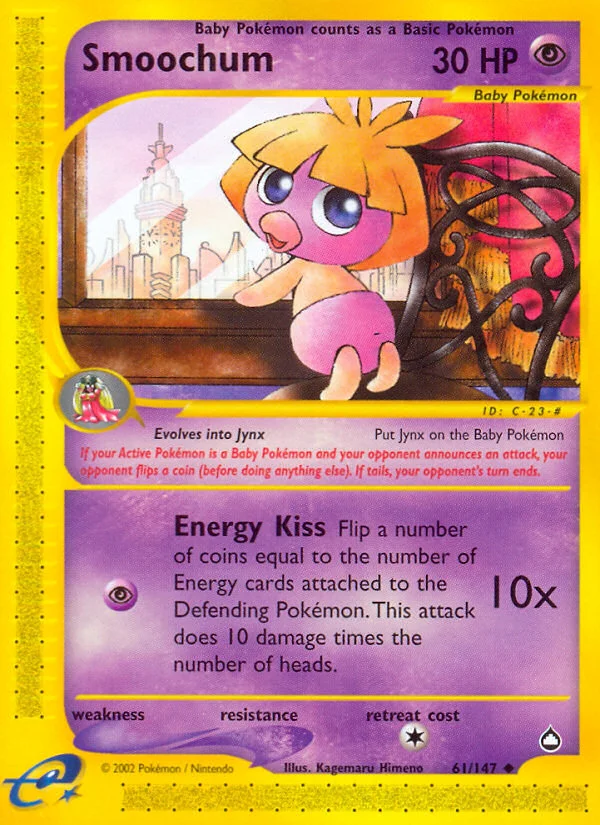 Smoochum Pokemon card