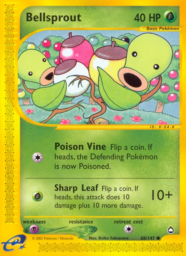 Bellsprout Pokemon card