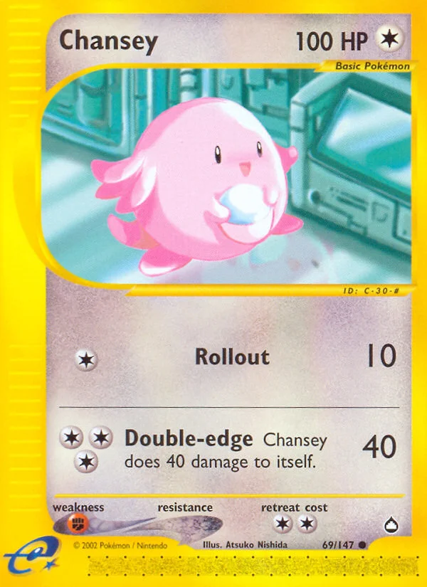 Chansey Pokemon card