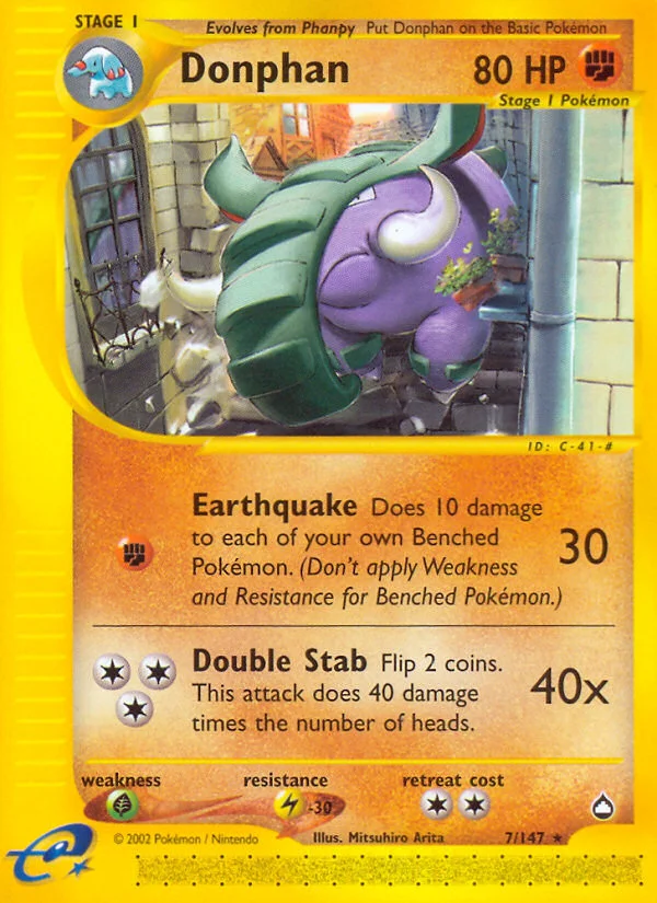 Donphan Pokemon card