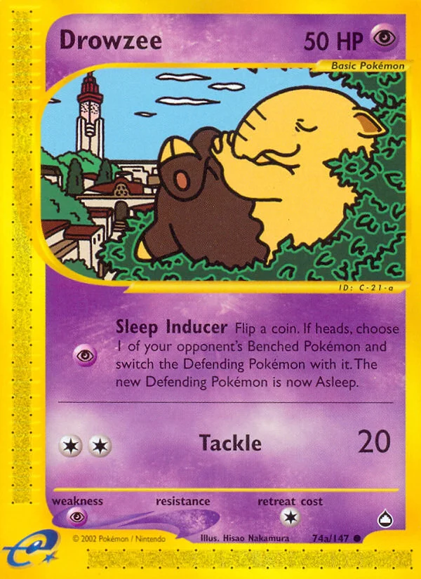 Drowzee Pokemon card