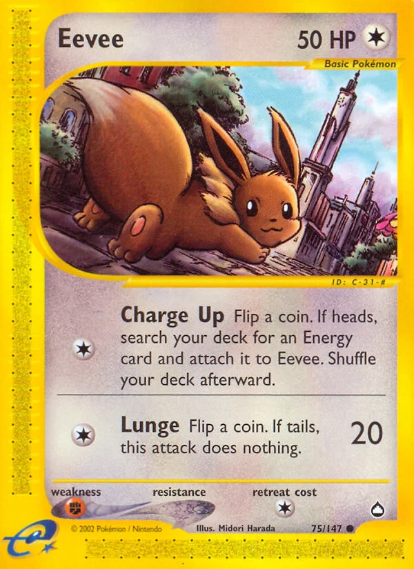 Eevee Pokemon card