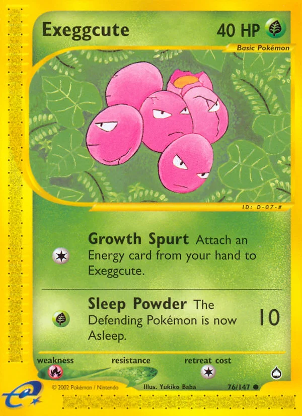 Exeggcute Pokemon card