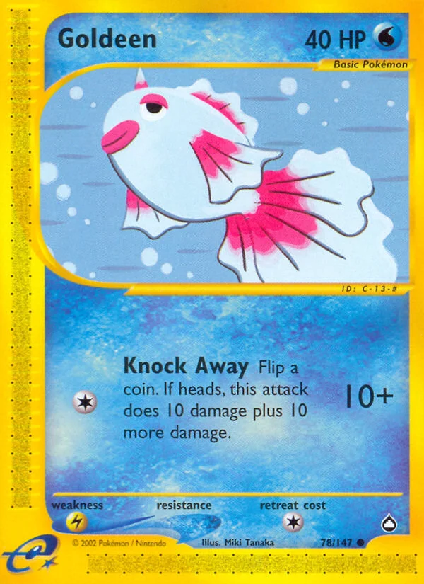 Goldeen Pokemon card