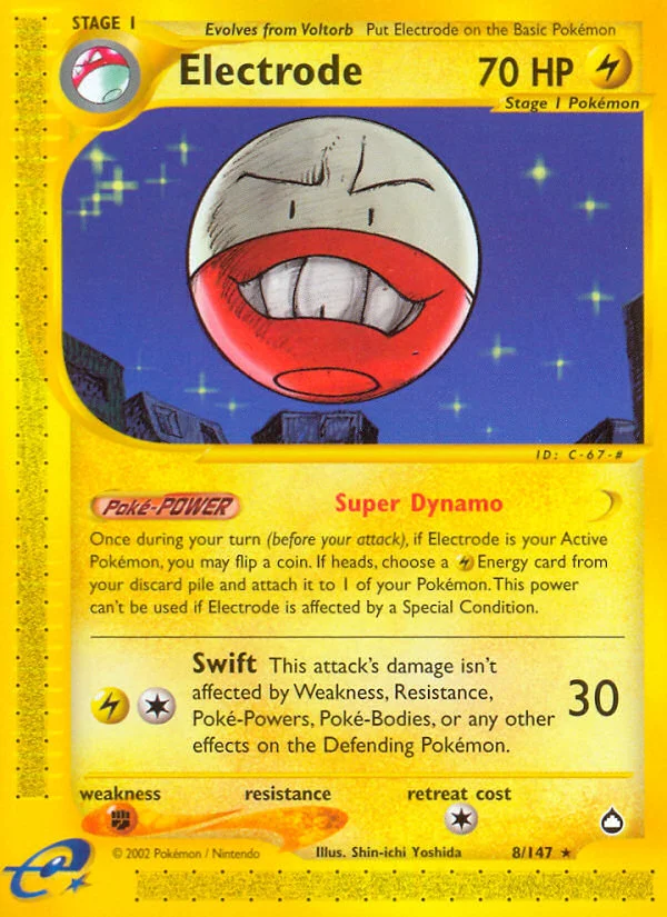 Electrode Pokemon card