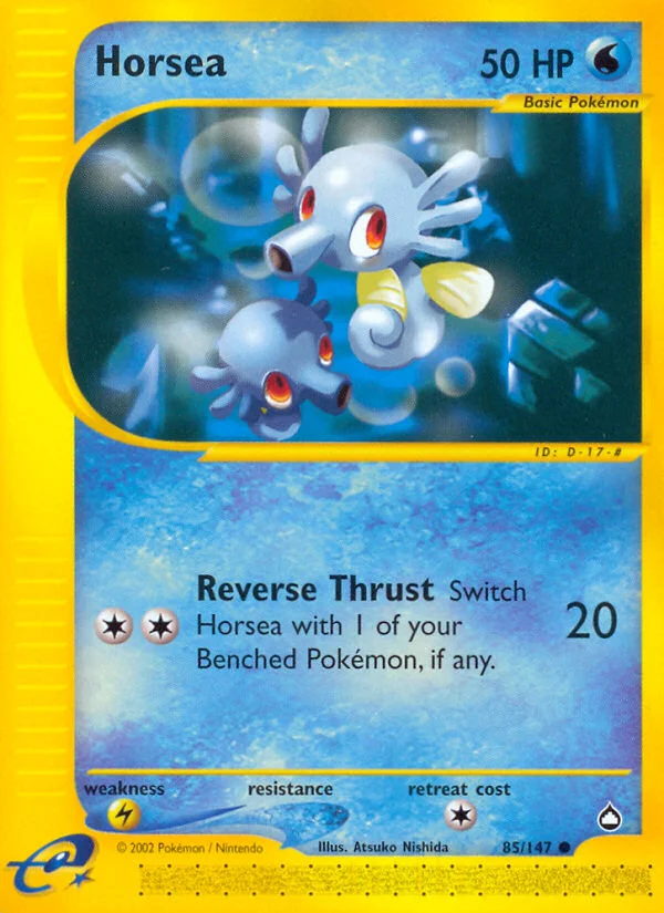 Horsea Pokemon card