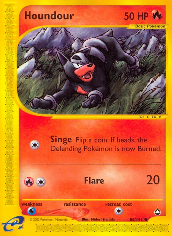 Houndour Pokemon card