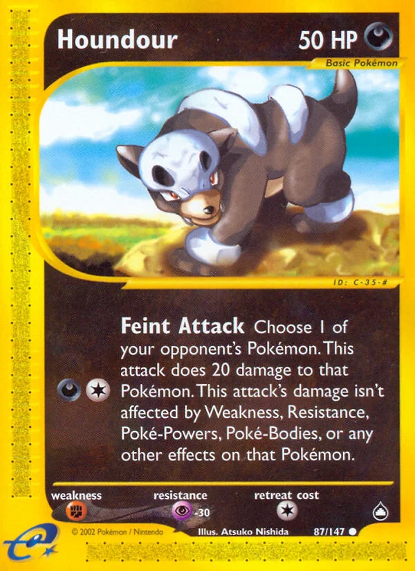 Houndour Pokemon card