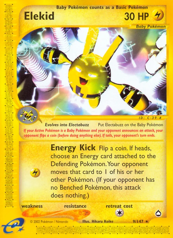 Elekid Pokemon card