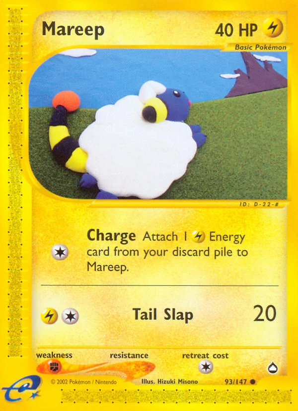 Mareep Pokemon card