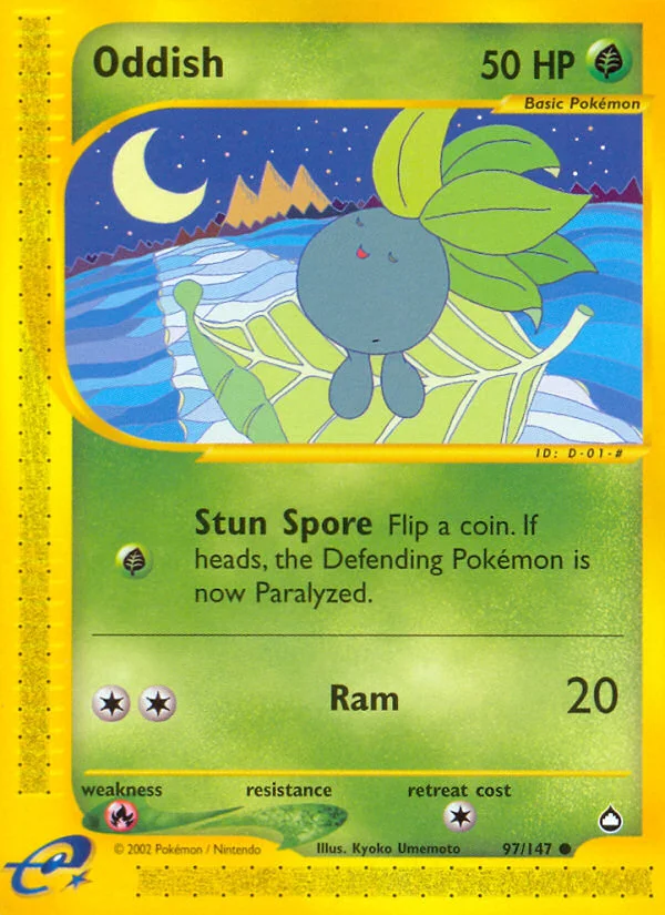 Oddish Pokemon card