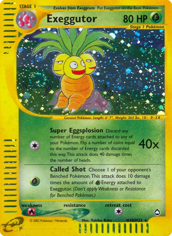 Exeggutor Pokemon card
