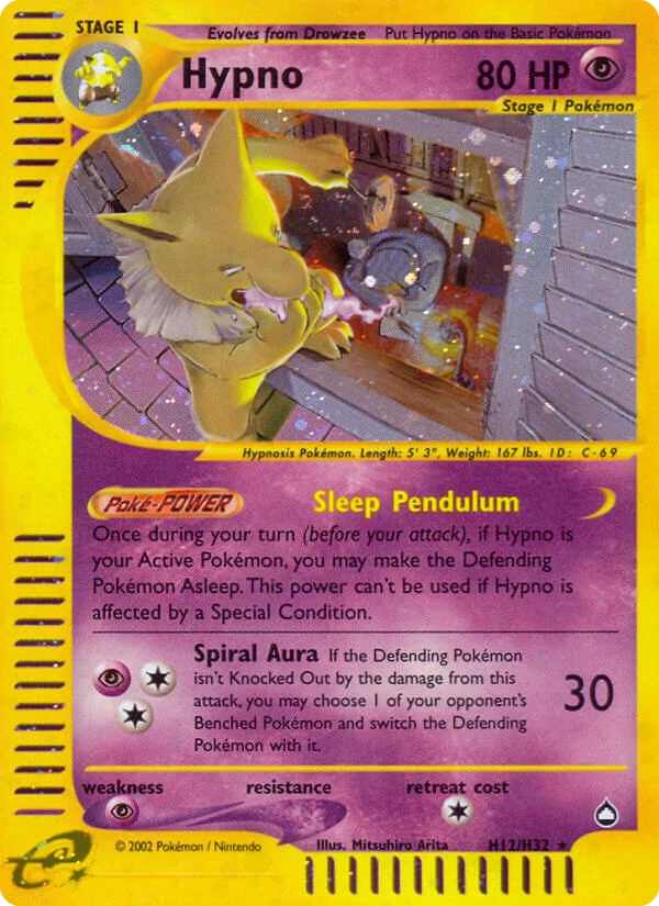 Hypno Pokemon card