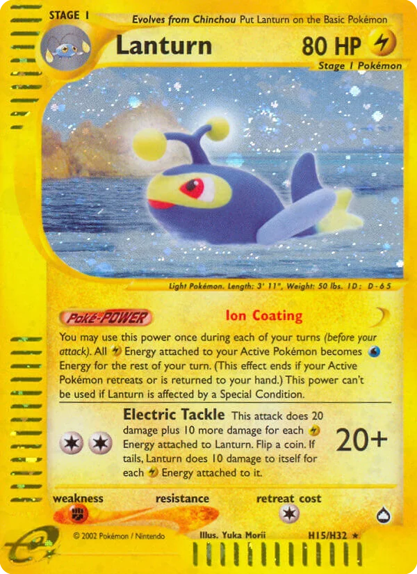 Lanturn Pokemon card