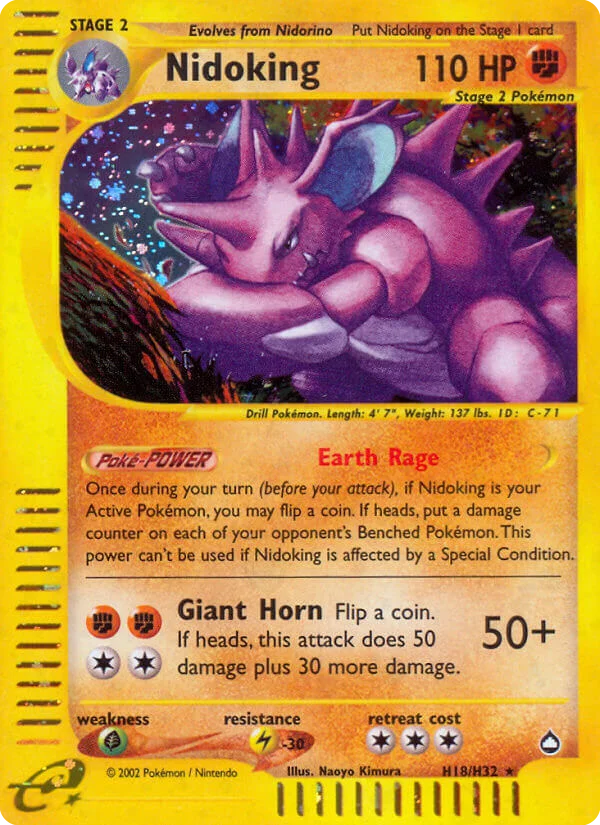 Nidoking Pokemon card
