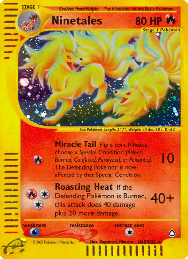 Ninetales Pokemon card
