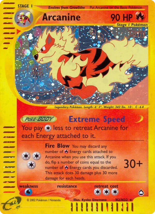 Arcanine Pokemon card