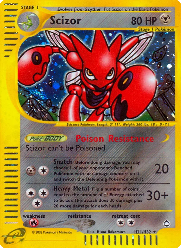 Scizor Pokemon card