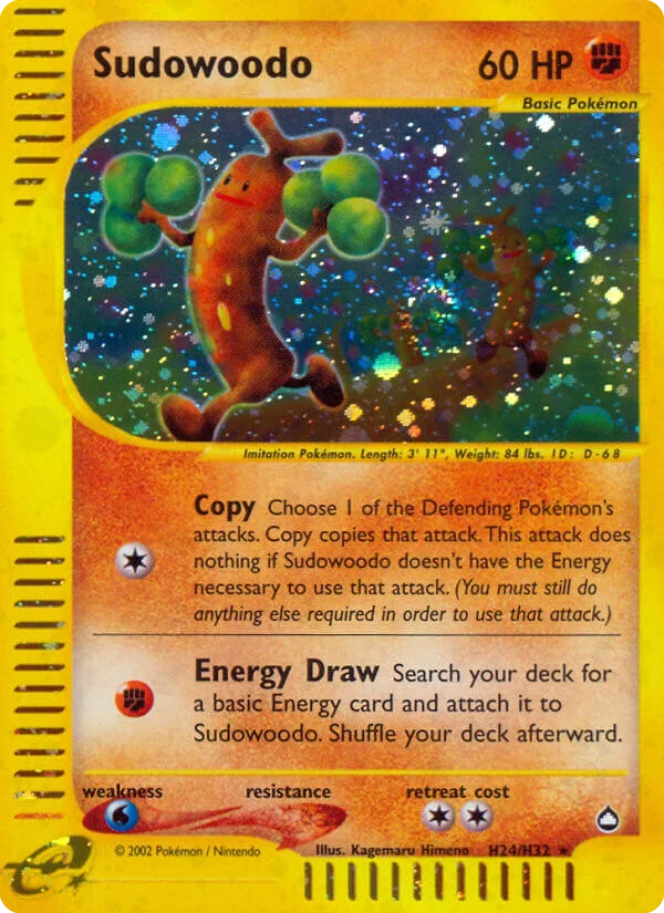 Sudowoodo Pokemon card