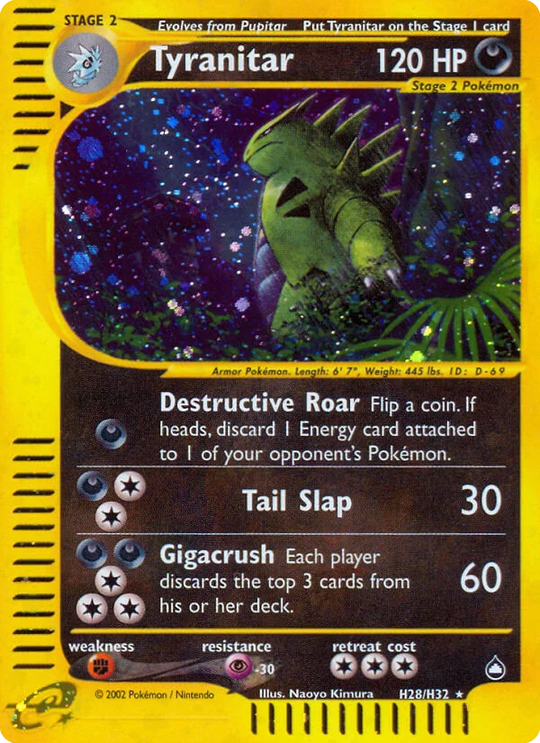 Tyranitar Pokemon card