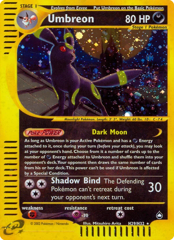 Umbreon Pokemon card
