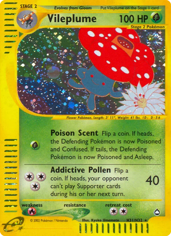 Vileplume Pokemon card