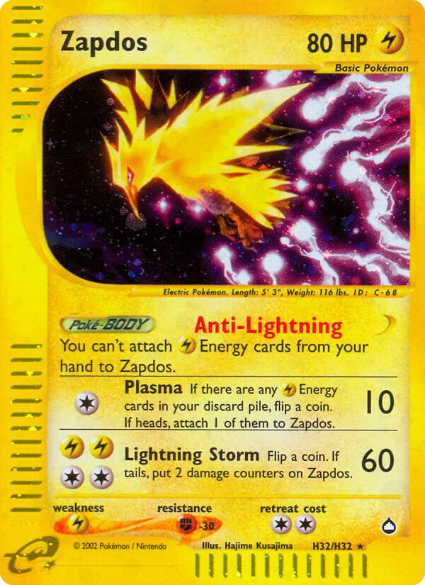 Zapdos Pokemon card