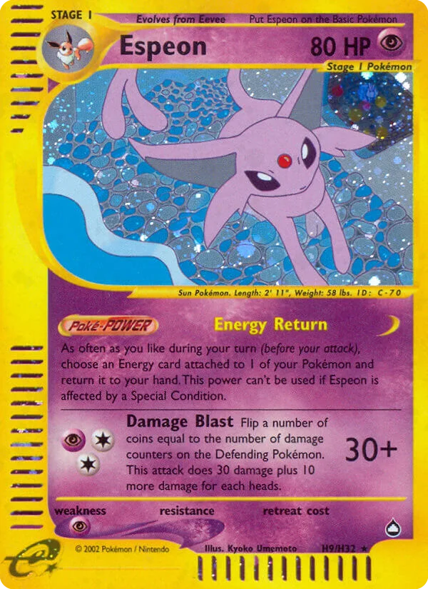 Espeon Pokemon card
