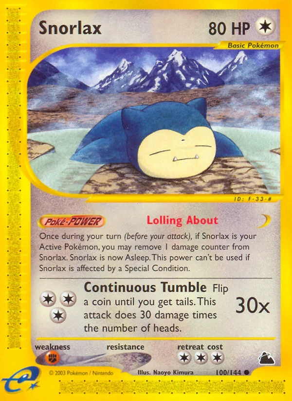 Snorlax Pokemon card