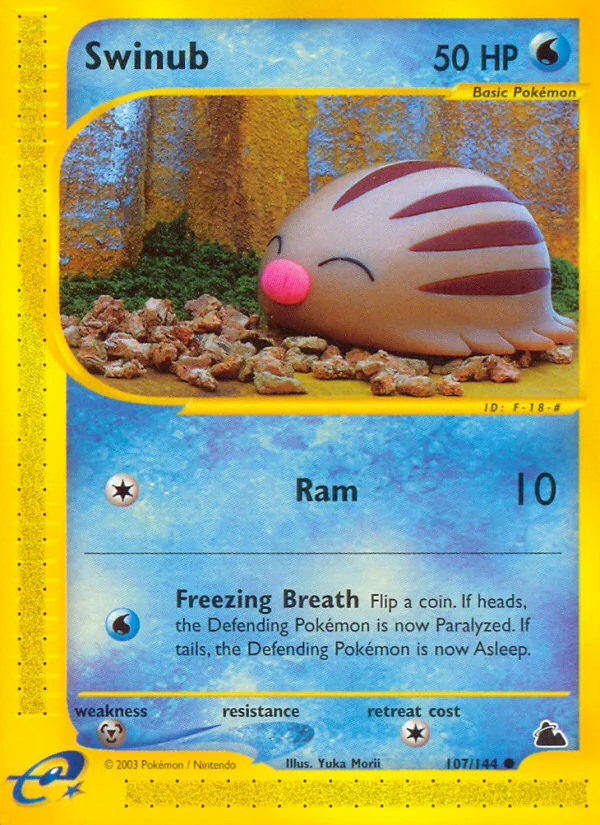 Swinub Pokemon card