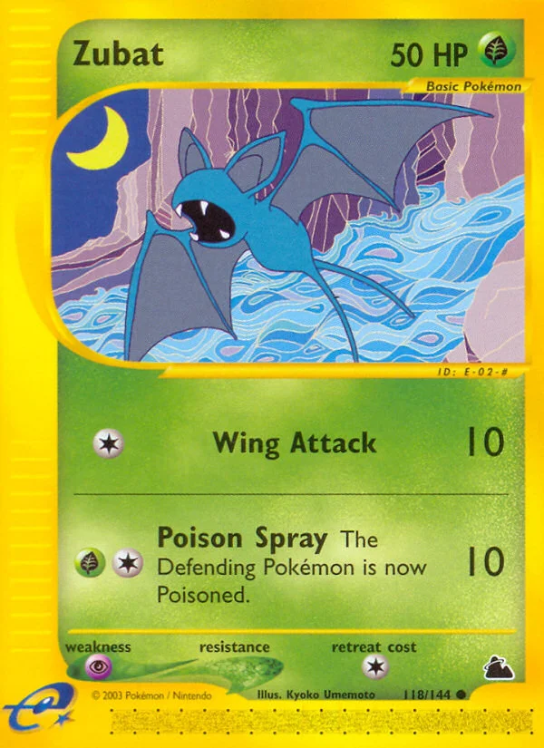 Zubat Pokemon card