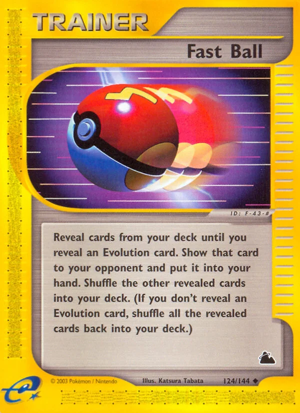 Fast Ball Pokemon card