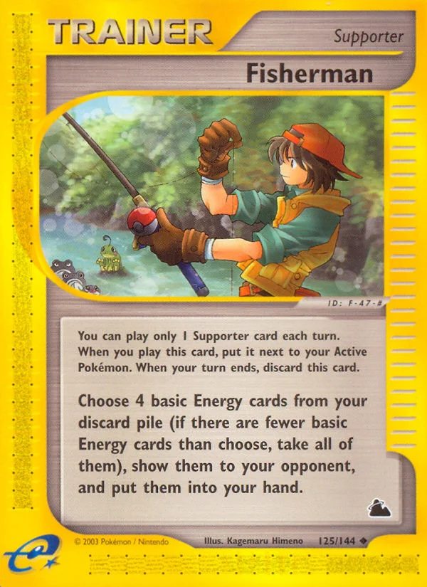 Fisherman Pokemon card