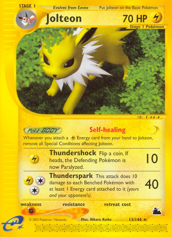 Jolteon Pokemon card