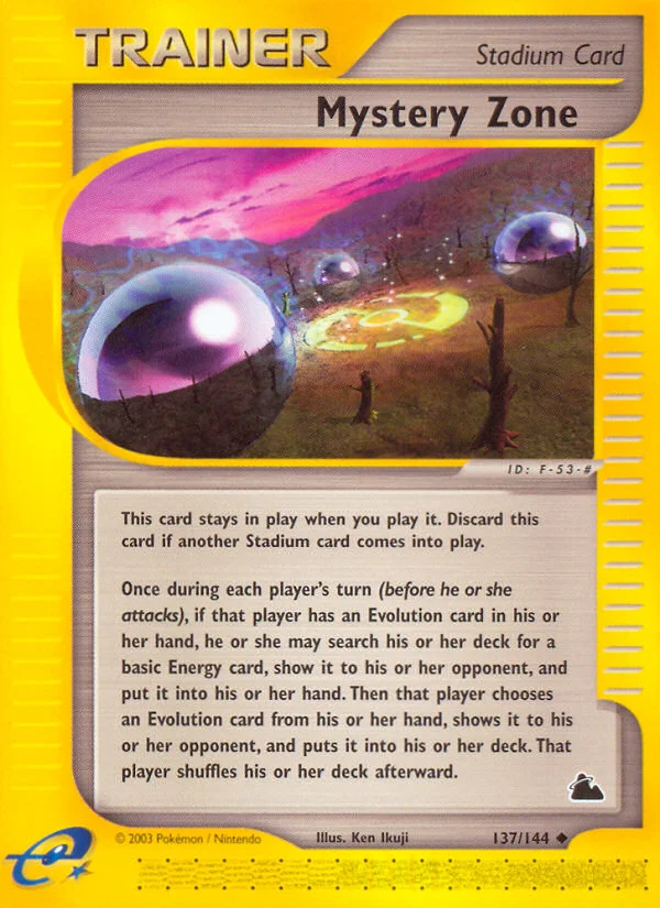 Mystery Zone Pokemon card
