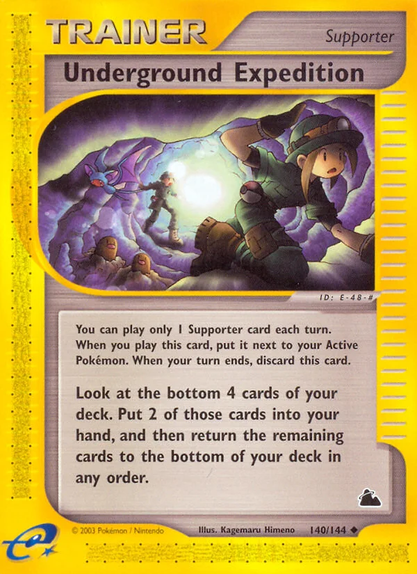 Underground Expedition Pokemon card