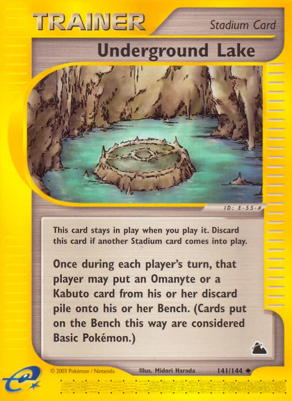 Underground Lake Pokemon card