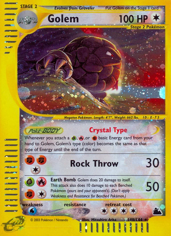Golem Pokemon card