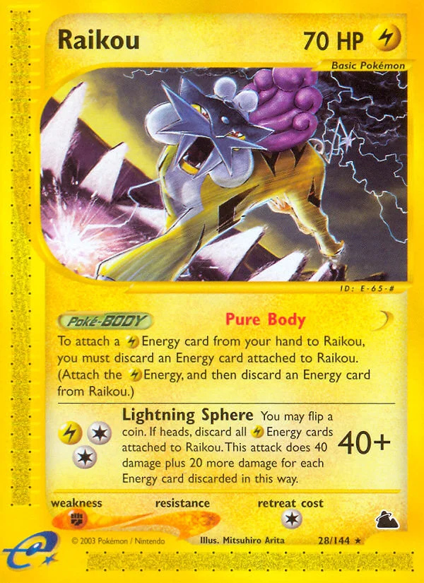 Raikou Pokemon card