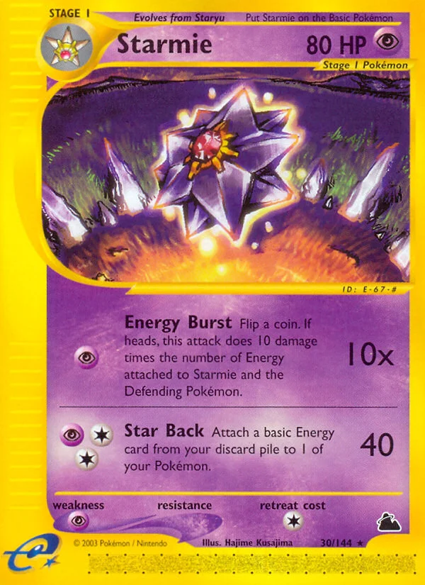 Starmie Pokemon card