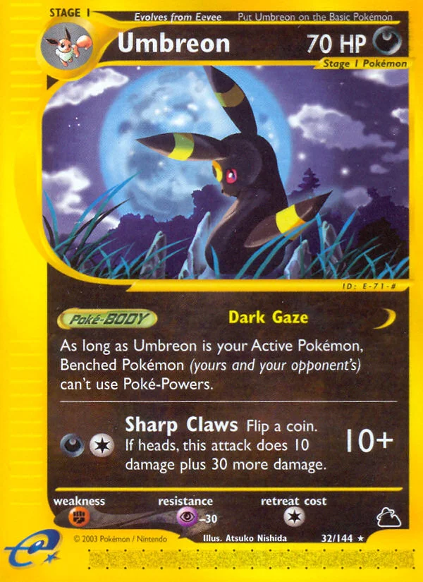 Umbreon Pokemon card