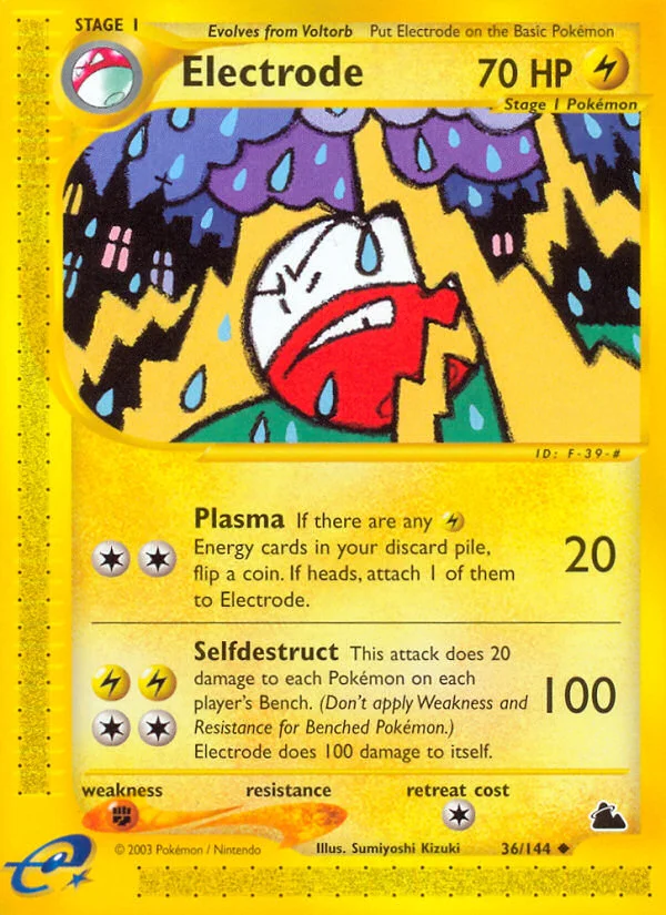 Electrode Pokemon card