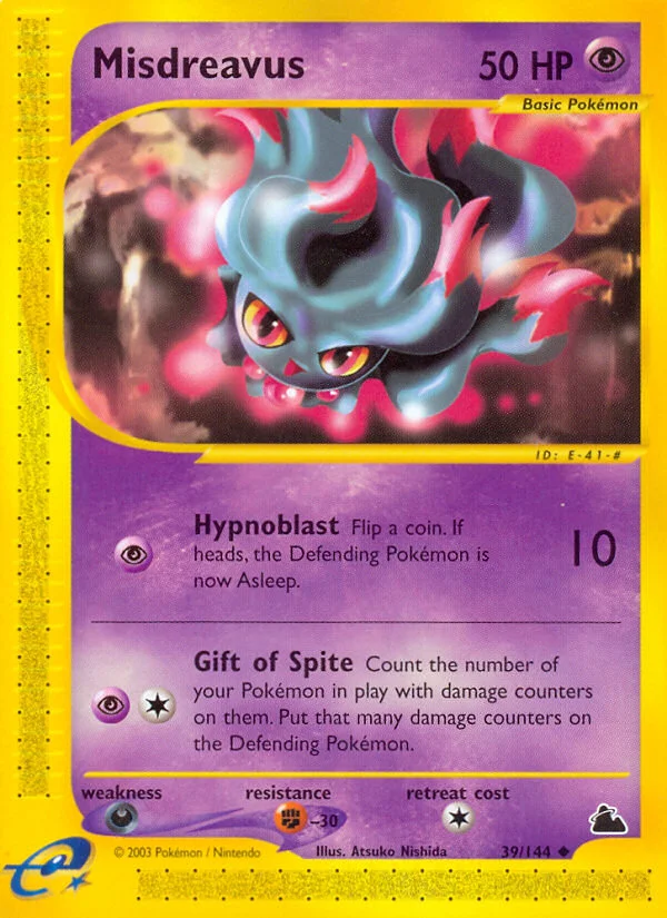 Misdreavus Pokemon card