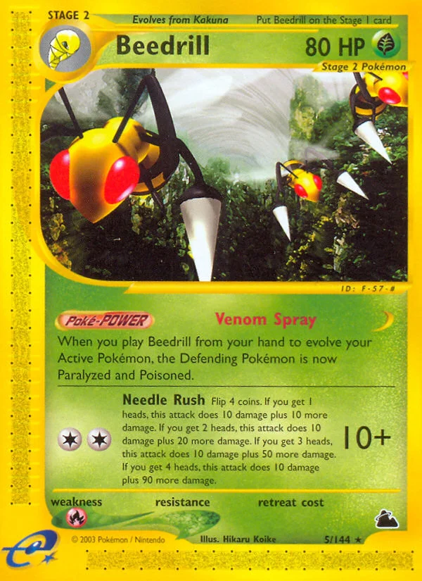 Beedrill Pokemon card